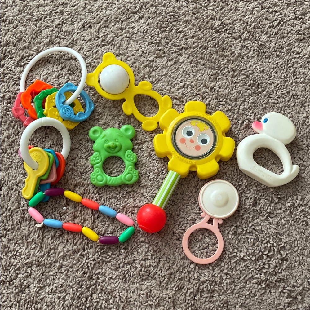 Vintage‎ Baby Toys Lot